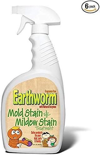 Earthworm Mold Stain and Mildew Stain Treatment - Natural and Family-Safe - 22 oz
