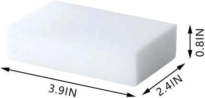 100 Pack Extra Thick Magic Cleaning Sponges - Reusable Eraser Sponge for All Surfaces - Kitchen-Bathroom-Furniture-Leather-Car-Steel - Just Add Water - Melamine - Universal Cleaner