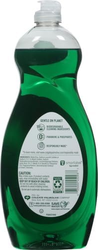 Palmolive Ultra Strength Liquid Dish Soap, Original Green, 32.5 Fluid Ounce (Packaging May Vary)