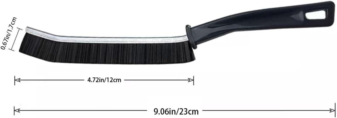 Window Track Cleaning Brush with Hidden Scraper for Sliding Door and Window Tracks, Shutters, Kitchen Sink Cleaning