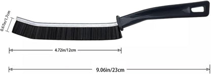 Window Track Cleaning Brush with Hidden Scraper for Sliding Door and Window Tracks, Shutters, Kitchen Sink Cleaning