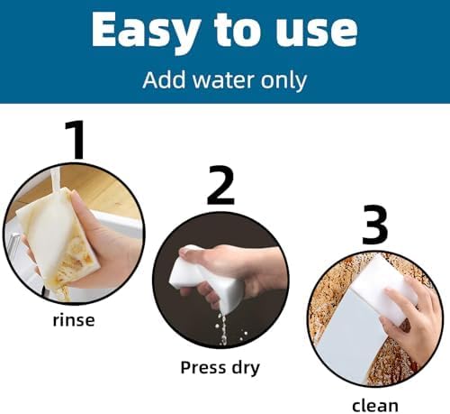 70 Pack Magic Sponges Eraser, 2X Density Melamine Sponge, Extra Large Long Lasting Household Kitchen Cleaning Sponge for Dishes, Bathroom, Bathtub, Car, Toy (4.3 x 2.8 x 0.8 in)