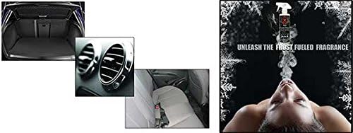 Chemical Guys Black Frost Air Premium Car Air Freshener Spray & Odor Eliminator - Crisp Masculine Scent Spray for Trucks, SUVs, RVs, and Motorcycles - Use in Home, Office, or Garage, 16 oz Bottle