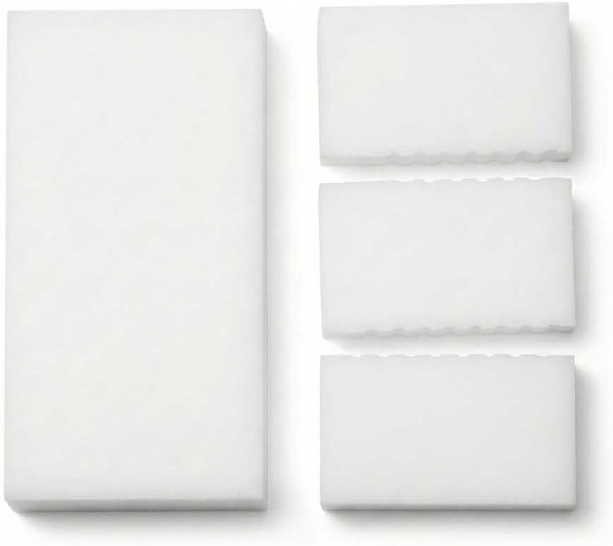 Melamine Cleaning Sponge (2-Pack) – Multi-Surface Eraser Sponge, Breakable Design for Longer Use, Removes Stains, Scuffs & Dirt on Kitchen, Bathroom, Walls, Shoes & More