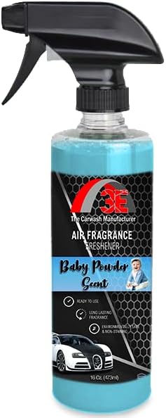 3E Baby Powder Scent Air Freshener, Deodorizer and Odor Eliminator, 16 oz Spray