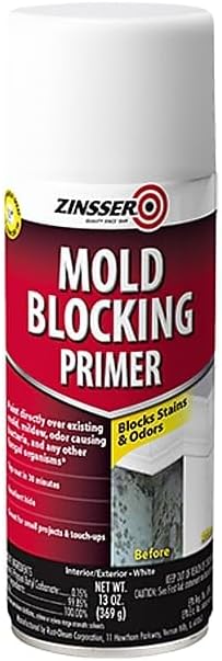 qt Zinsser 276087 White Zinsser, Mold Killing Primer Water-Based Mold Killing Primer