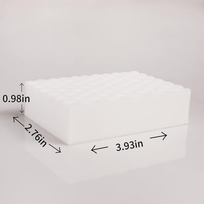 Magic Sponges Eraser,10 Pack Melamine Sponge in Bulk,2X Density,Long Lasting,Cleaning Sponge for Kitchen, Bathroom,Bathtub, Sink,Furniture, Wall Cleaner (White,3.93x2.36x0.79in)