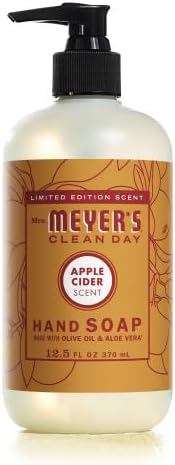 Mrs. MEYER'S CLEAN DAY Liquid Dish Soap 3 Pack Variety, Acorn Spice, Apple Cider, Fall Leaves, 16 OZ Each, 1 CT