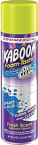 Kaboom 5703700071CT Foamtastic Bathroom Cleaner, Fresh Scent, 19 oz Spray Can, 8/Carton