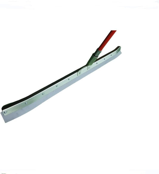 36 in Rubber Made Curved Industrial Duty Steel Floor Squeegee 36" with Handle 78" Extension Pole