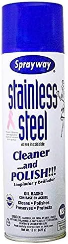 Sprayway Water-Based Stainless Steel Cleaner, 15 Fl Oz (Pack of 1)