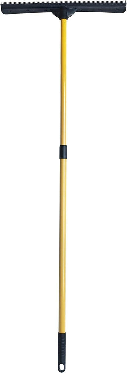 FURemover Pet Hair Removal Rubber Broom, 61" Telescopic Handle