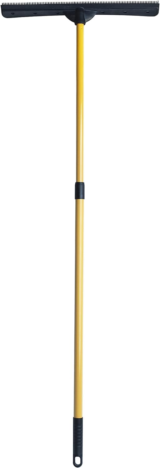 FURemover Pet Hair Removal Rubber Broom, 61" Telescopic Handle