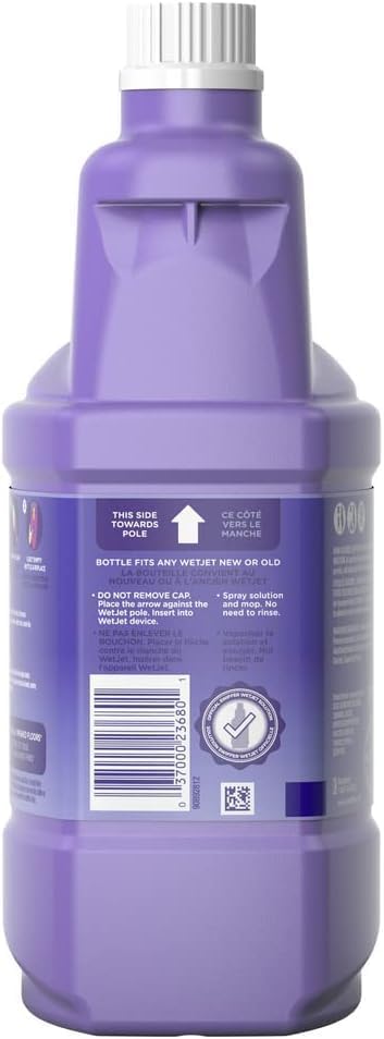 Swiffer WetJet Multi-Purpose and Hardwood Liquid Floor Cleaner Solution Refill, with Gain Scent, 42.2 fl oz each, (Pack of 2)