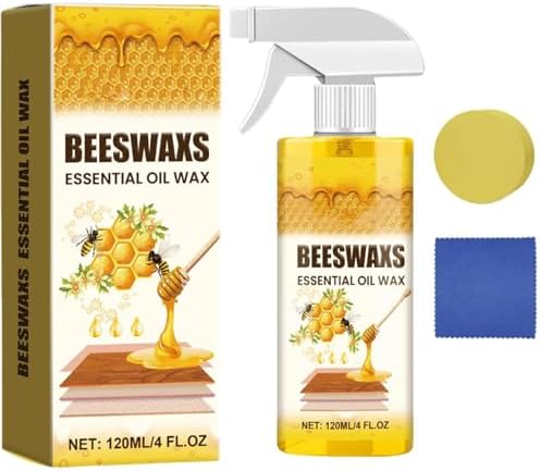 Beeswax Wood Polish Spray, Bees Wax Furniture Polish and Cleaner, 2026 Upgrade Natural Micro-Molecularized Beeswax Spray, For Furniture, Floor, Tables, Cabinets (1pc)