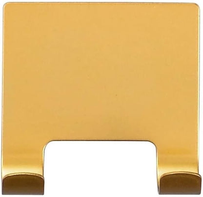 J&V TEXTILES All-Purpose Stainless Steel Shower Squeegee for Glass Doors with Adhesive Hooks, Squeegee for Shower Glass, Bathroom Household Cleaner Tool, 10 Inch (Gold)