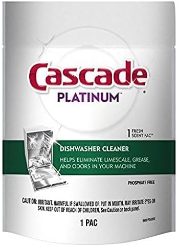 Cascade Platinum Dishwasher Cleaner, 3 count