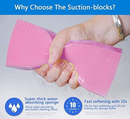 Cleaning Sponge Super Absorbent Water Durable ^~ You Know 17.5×7.5×3.5 cm[6.9 x 3 x 1.38 inches] Use for Household Clean Cars/Boats The dust and Dirt on Furnitures,Bathtubs&etc. (Blue)