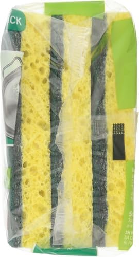 Scotch-Brite Heavy Duty Scrub Sponge, 9 Kitchen Sponges Designed for Tough Messes in the Kitchen that Last 3X Longer*, Best for Cast Iron Skillets and Outdoor Grills, Flexible, Durable, and Strong