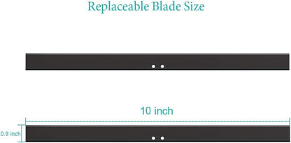 Standard Shower Glass Doors Squeegee Replacement Silicone Rubber Blade 10 inch 2PCS
