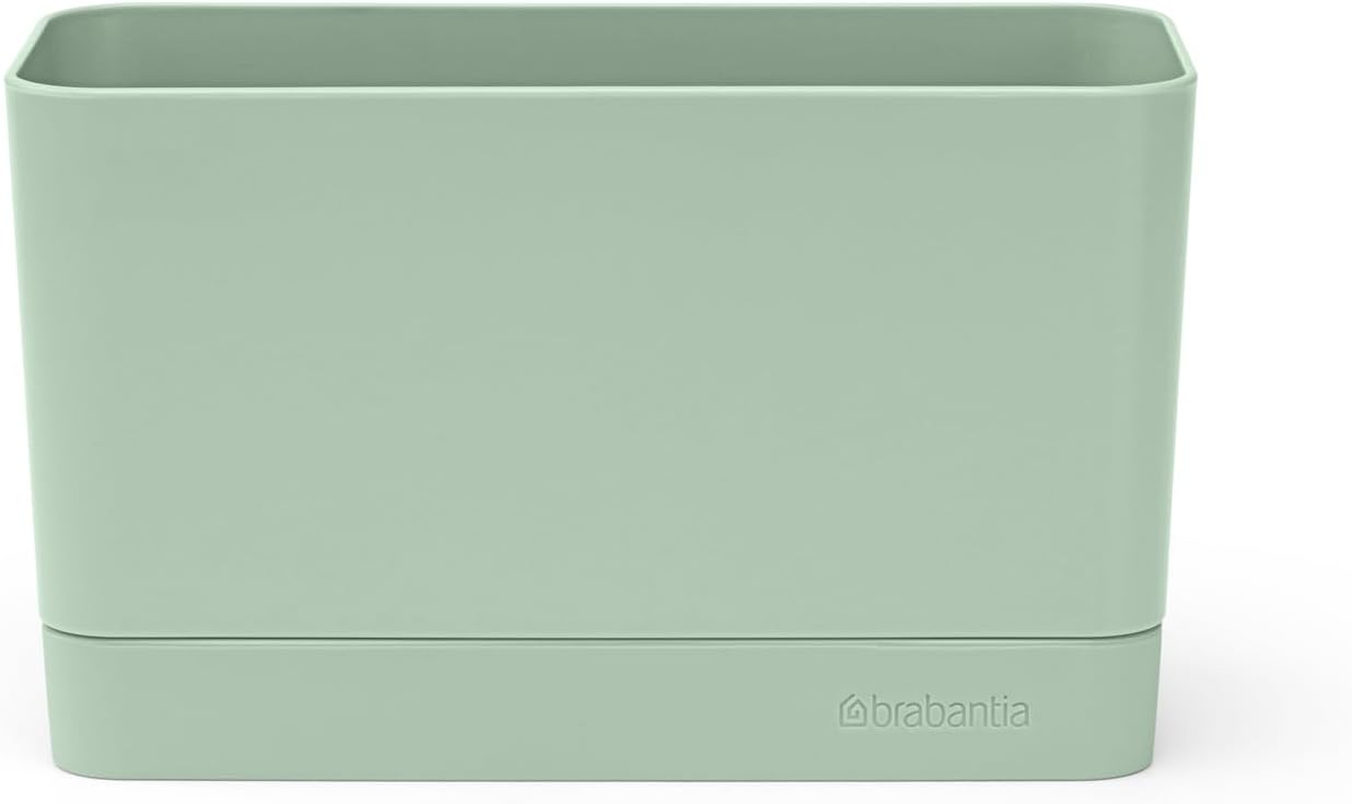 Brabantia Sink Organiser (Dark Gray) Non-Slip, Non-Scratch Kitchen Countertop Storage Caddy for Dish Brush, Soap, Cloths