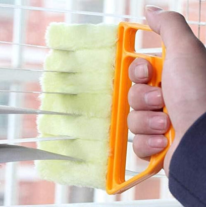 Chris.W 2Pack Window Blind Cleaner Duster Brush Microfiber Blind Cleaner Tools for Window Shutters Blind Air Conditioner Jalousie Dust