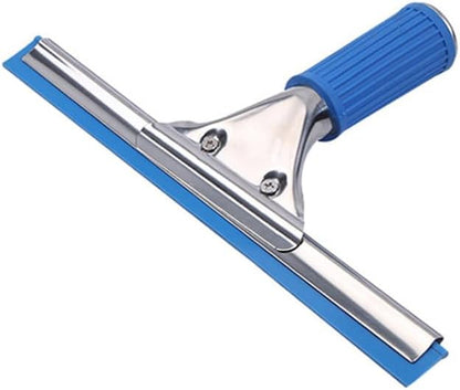 45cm 18in Grip Glass Squeegee for Window Cleaning,Stainless Steel All Purpose Squeegee with Non-Slip Handle for Shower Doors Window Car Mirror Glass (18in/45cm, Black)