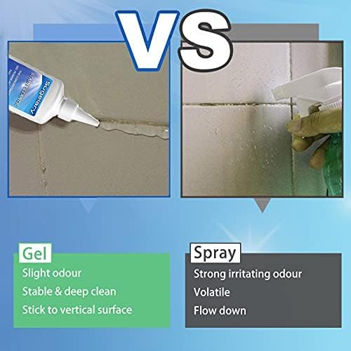 Sugelary Mold Stain Cleaning Gel, 5 Fl oz All-Purpose Household Cleaner Gel for Front Loader Seal, Bathroom Grout, Sink, Shower, Caulk, Washing Machine Cleaning Solution