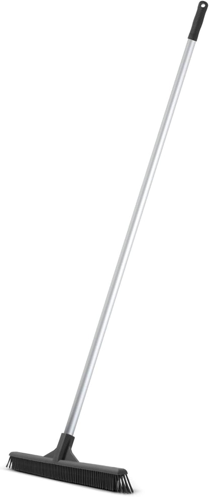 Superio 16"" Slim Silicone Salon Broom - Carpet Rake for Liquid, Human Hair, and Pet Hair, and Fur Space Saving and Easy to Wash, 12811274