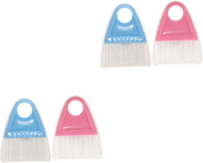Mini Broom and Dustpan Set 2 Pieces Compact Desktop Cleaning Tools with Flexible Bristles for Pet Hair Household Debris and Car Interior Cleaning
