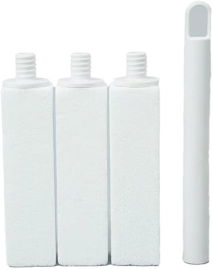 Simple Life Pumice Stone Toilet Bowl Cleaner | Toilet Pumice Stone with Extra Long Handle | Scouring Stick for Toilet Cleaning, Stain Removal on Toilets, Grills, Tiles, Grout & Pools | 4 Pack