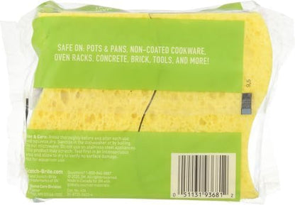 Scotch-Brite Heavy Duty Scrub Sponge, 9 Kitchen Sponges Designed for Tough Messes in the Kitchen that Last 3X Longer*, Best for Cast Iron Skillets and Outdoor Grills, Flexible, Durable, and Strong