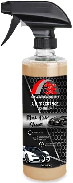 3E Car Air Freshener Premium Baby Powder Scent 16 fl oz – Professional Automotive Air Freshener & Odor Eliminator, Long-Lasting Interior Fragrance for Cars, Trucks, SUVs, RV, Home & Office