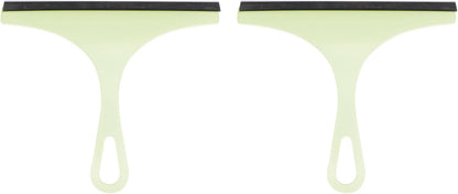 HARFINGTON 2pcs Shower Squeegee 8.7 Inch Length Water Blade Cleaner Tool Household Mirror Squeegee with Hole for Windshield Window Cleaning Glass Door, Green