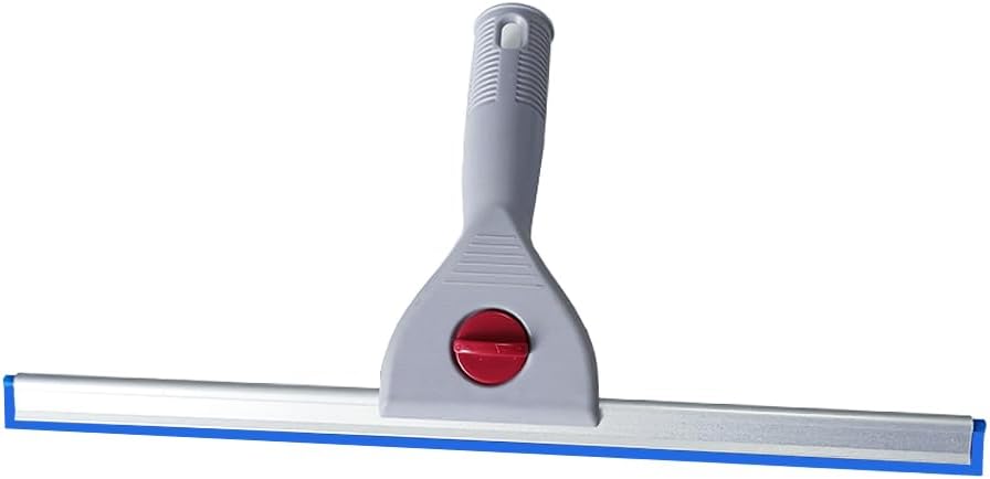 18" Heavy Duty Window Cleaning Squeegee Handheld Scraper for Glass Doors, Windows, Car Windshields (Black, 18IN/45CM)