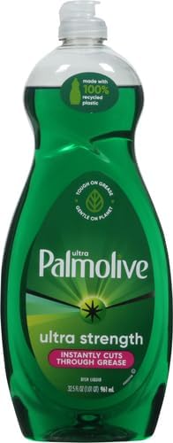 Palmolive Ultra Strength Liquid Dish Soap, Original Green, 32.5 Fluid Ounce (Packaging May Vary)