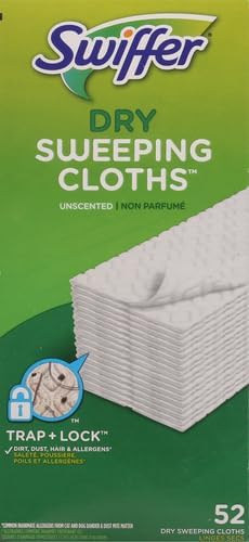 Swiffer Sweeper Dry Sweeping Pad, Multi Surface Refills for Dusters Floor Mop, with Febreze Lavender, 32 count