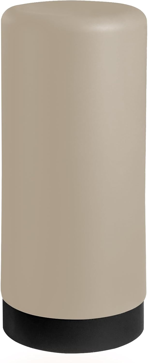 ElmRidge Dish Soap Silicone Dispenser for Kitchen Sink,Squeeze Washing Up Liquid and Hand Soap,Round refillable Silicone Bottles,Easy to Fill and to use, 8.5 oz,Black 2.4 x 2.4 x 5.5 inches (Gray)