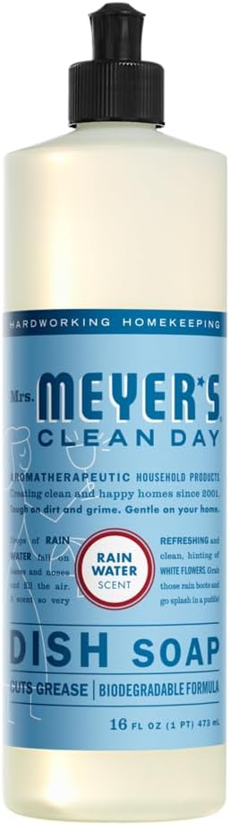 Mrs. MEYER'S Kitchen Set, Dish Soap, Hand Soap, and Multi-Surface Cleaner, 3 CT (Snowdrop)
