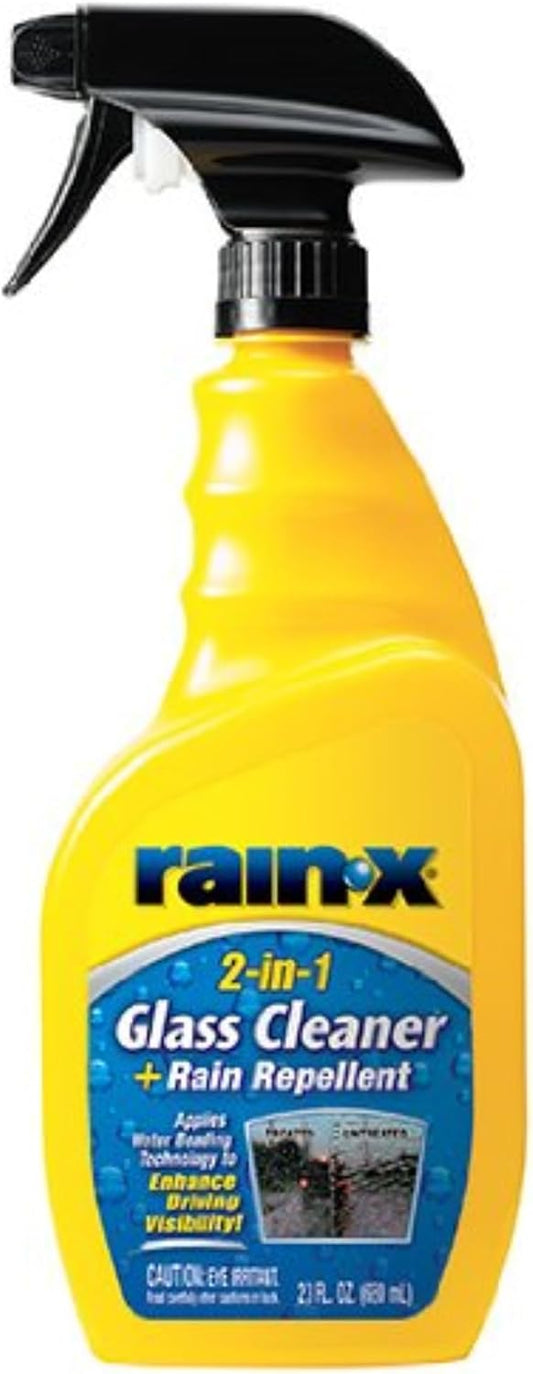 5071268-2 2-in-1 Glass Cleaner and Rain Repellant, 23 oz. (Pack of 2) - Provides a Streak-Free Clean for Automotive Glass While Preventing Sleet, Snow, Ice, and Road Spray Build Up