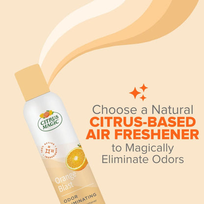 Citrus Magic Natural Odor Eliminating Air Freshener Spray, Fresh Citrus, 3-Ounce