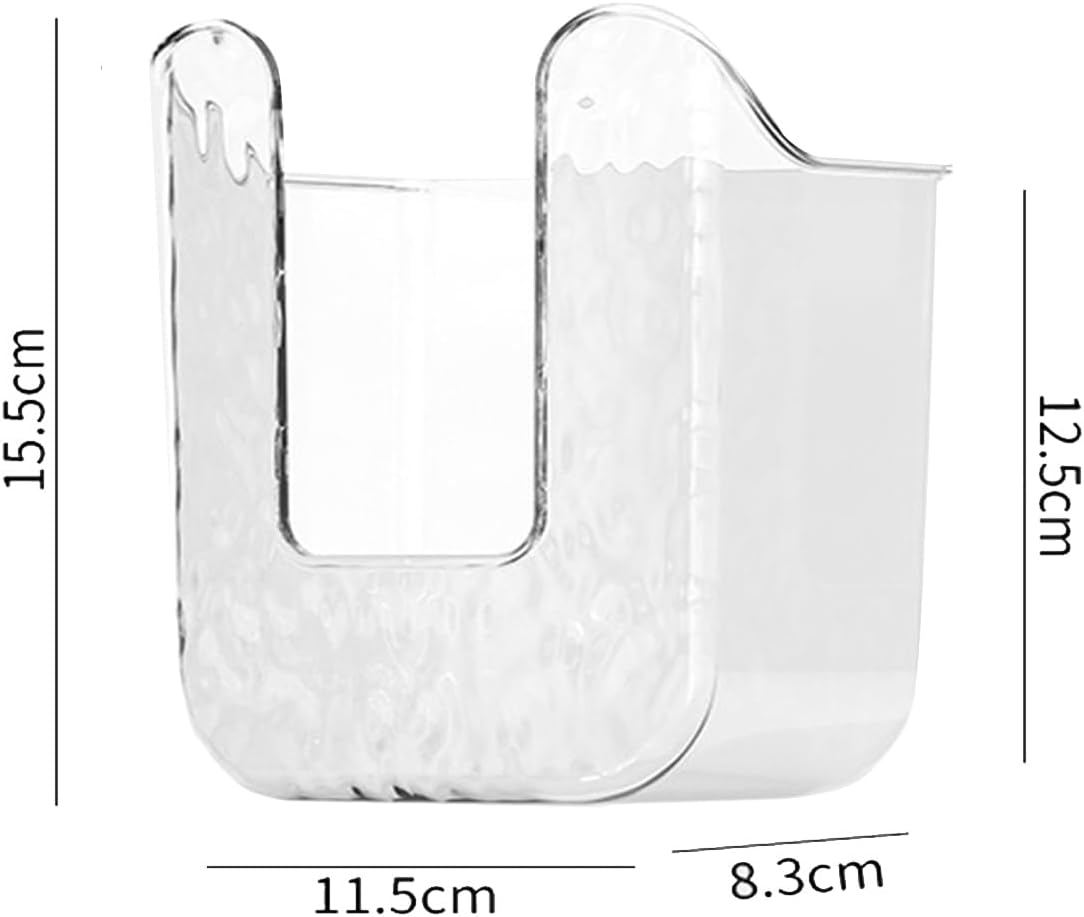 Wall Mounted Wipes Dispenser,Wall Mounted Tissue Box Holder,Kitchen Wipes Storage Box,Wipes Container for Bathroom (White/2 pcs)