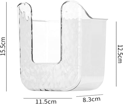Wall Mounted Wipes Dispenser,Wall Mounted Tissue Box Holder,Kitchen Wipes Storage Box,Wipes Container for Bathroom (White/2 pcs)