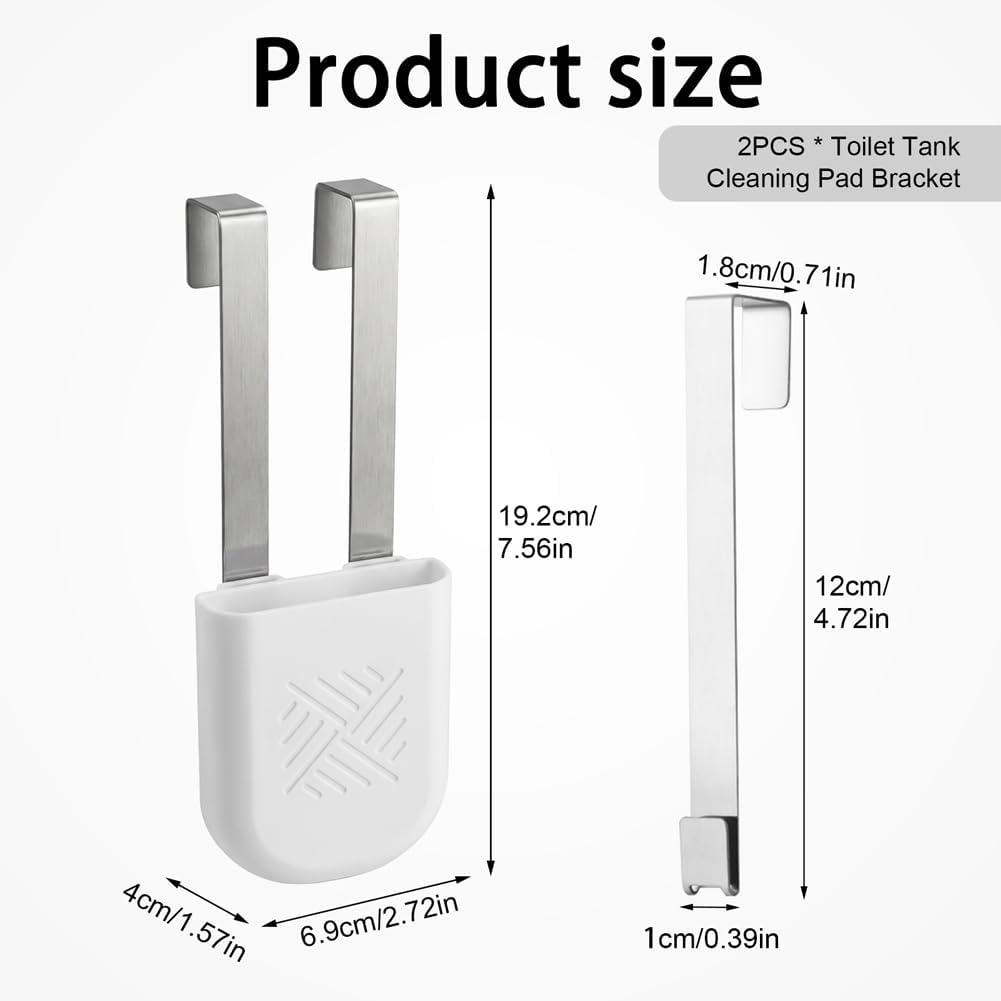 2Pcs Toilet Tank Cleaning Tablet Holder, Hanging Toilet Bowl Tablet Holders, Bathroom Accessories for Inside Tank
