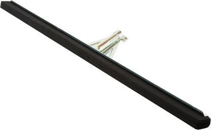Restaurantware-SQUEEGEE ONLY: Clean Tek Professional 29.92 Inch Floor Squeegee, 1 Broom With Double Rubber Blade - Handle Sold Separately, Heavy-Duty, Steel Wiper For Concrete Floor
