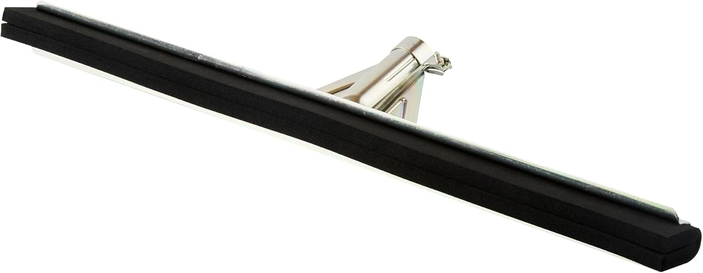 Restaurantware-SQUEEGEE ONLY: Clean Tek Professional 29.92 Inch Floor Squeegee, 1 Broom With Double Rubber Blade - Handle Sold Separately, Heavy-Duty, Steel Wiper For Concrete Floor