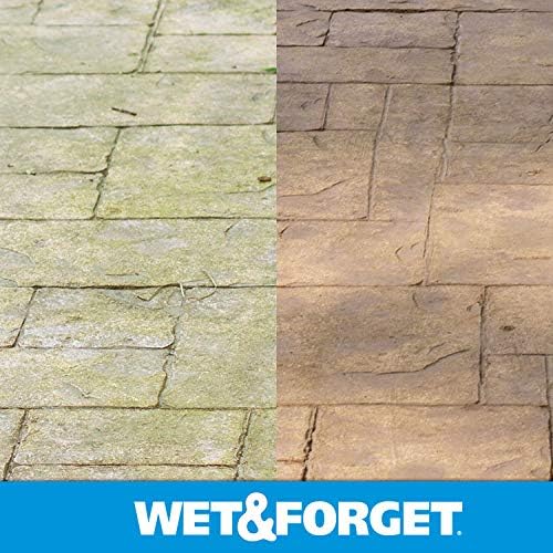 Wet & Forget Moss, Mold, Mildew, & Algae Stain Remover Multi-Surface Outdoor Cleaner Concentrate, Original, 128 Fluid Ounces