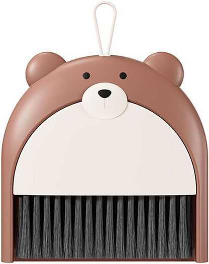 Mini Broom and Dustpan Set Cute Portable Hand Broom and Dustpan Small Dust Pan for Tabletop Debris Lightweight Dustpan for Small Space Cleaning