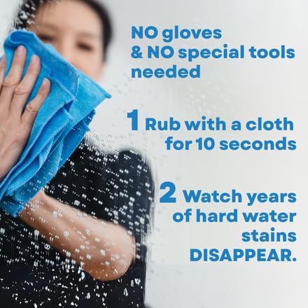 BioClean Hard Water Stain Remover 40 oz | Extra Strength Bathroom & Kitchen Cleaner, Eco-Friendly & Non-Toxic, Removes Stubborn Stains, Soap Scum & Grime