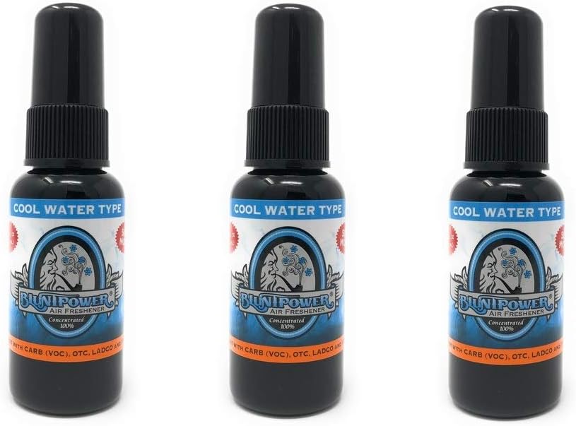 BluntPower Oil Based Concentrated Air Freshener and Oil for Diffuser - Air Freshener Spray For Room, Car, Bathroom - Concentrated Room Deodorizer & Odor Eliminator Spray - Cherry 1.5oz. (3 Pack)